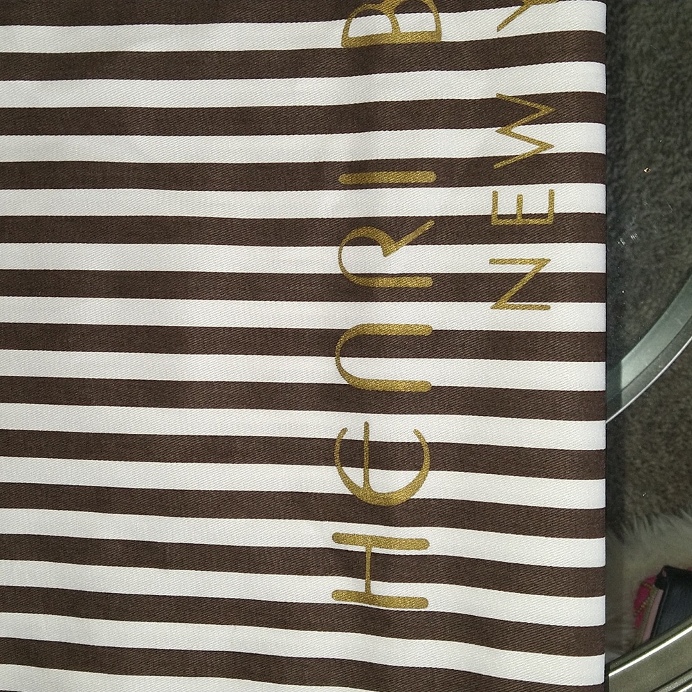 HENRI BENDEL DUST BAG Large Dark Brown And White Signature New!! - Picture 7 of 10